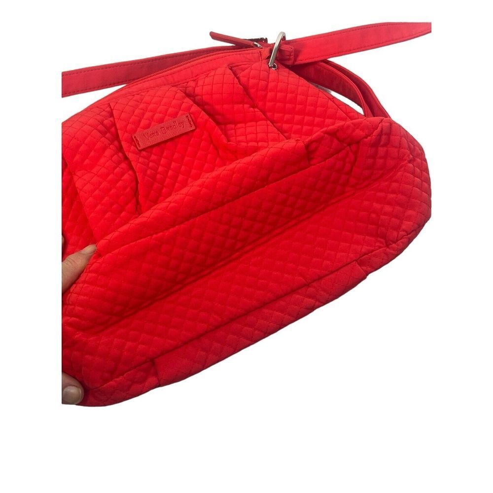Vera Bradley Hadley Satchel Canyon Sunset Red Orange Crossbody Bag - Picture 5 of 10